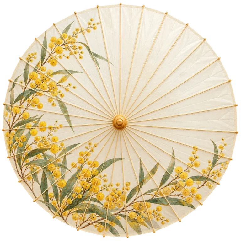 Golden wattle umbrella design visualisation