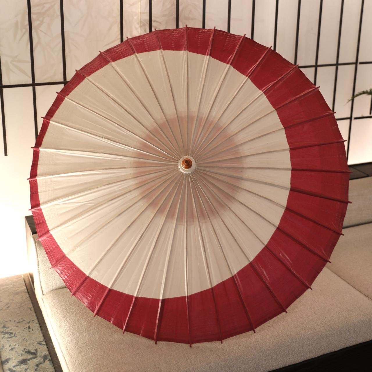 Open SHENGHE oil-paper umbrella, 红和伞