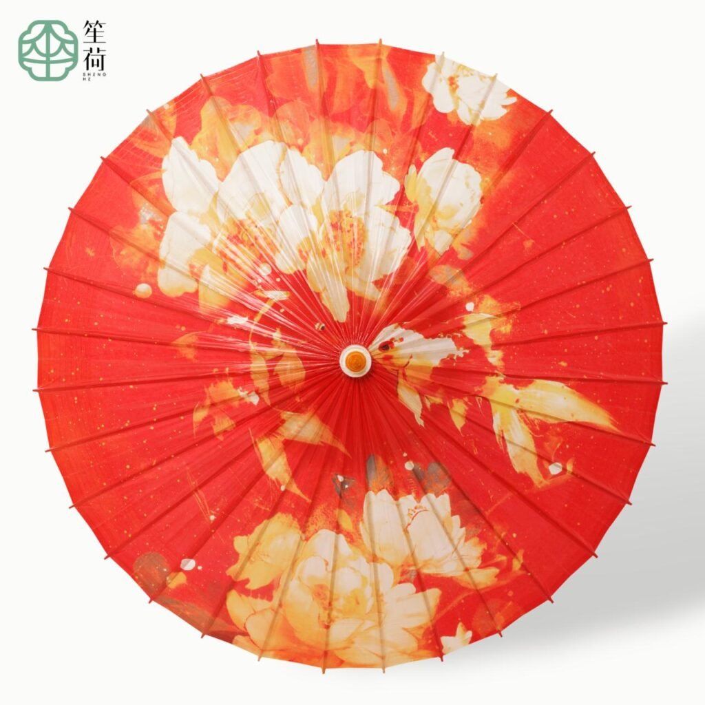 Open SHENGHE oil-paper umbrella, 流光溢彩