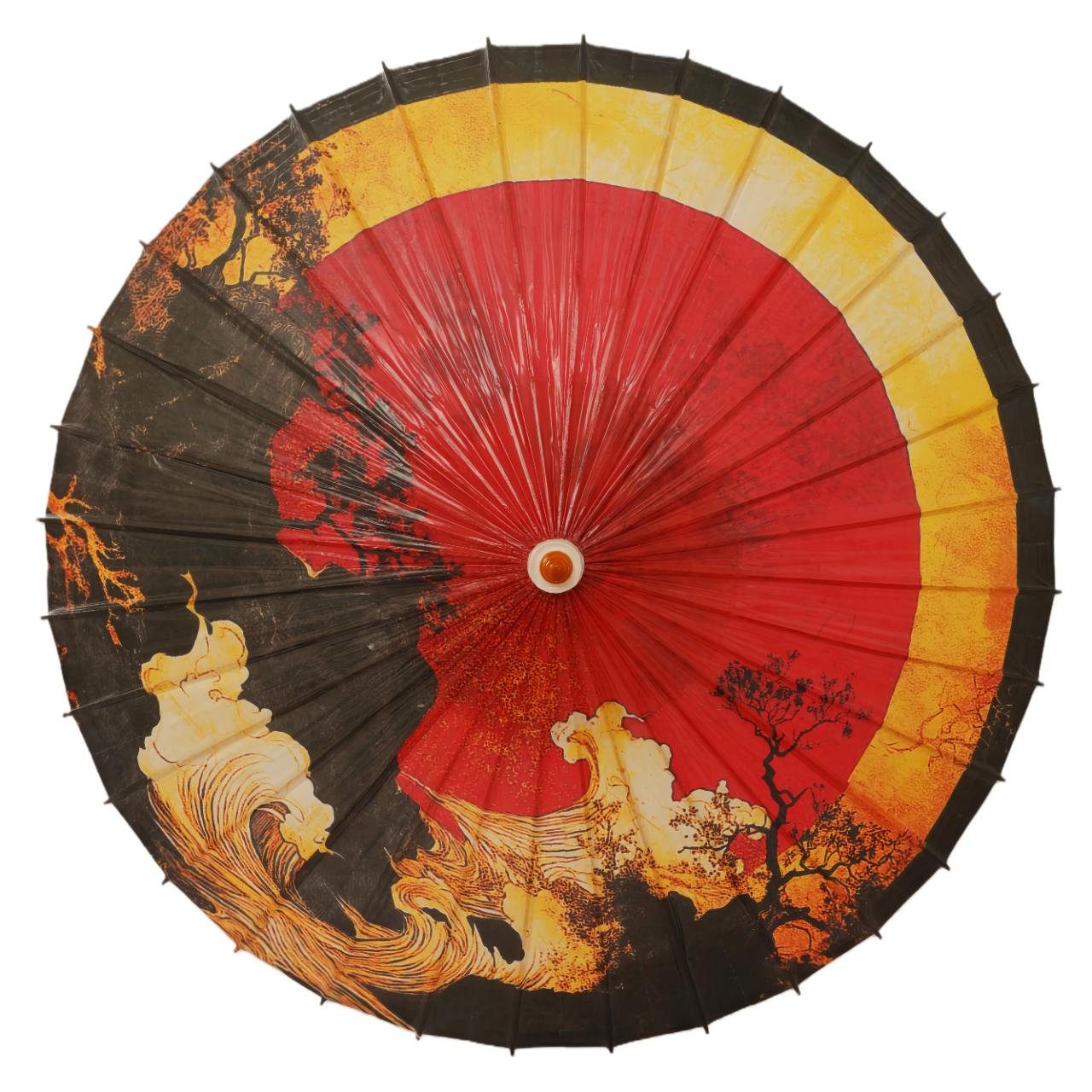 Open SHENGHE oil-paper umbrella, 山海经