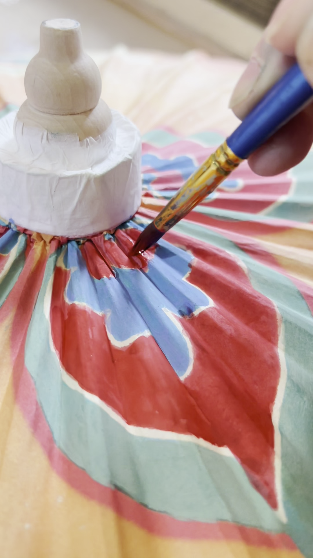 Chinese oil-paper umbrella painting