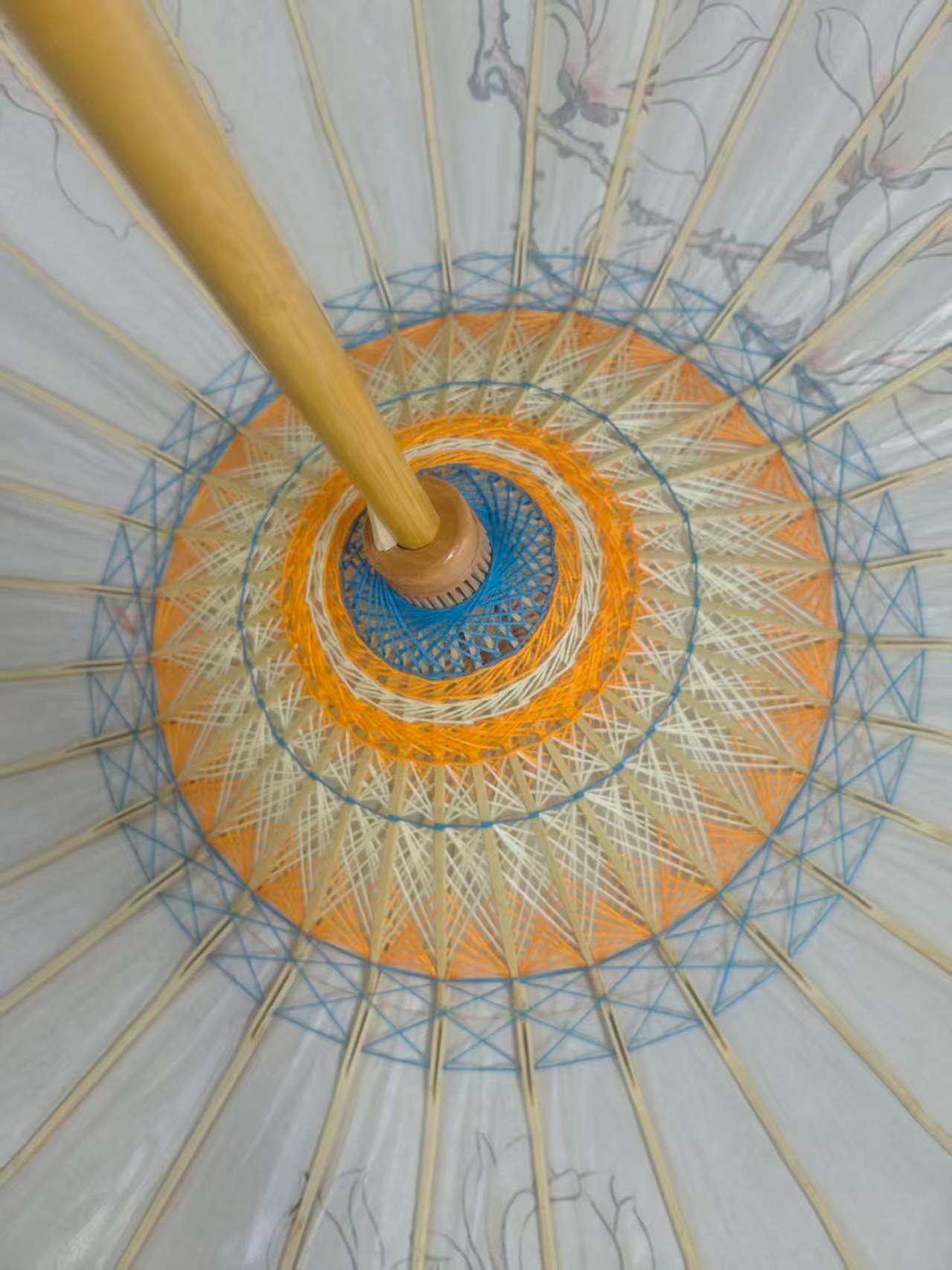 Chinese oil-paper umbrella woven center